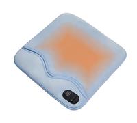 Scaldapiedi elettrico in grafene Cuscinetto riscaldante doppio lato sotto la scrivania 15,7x15,7 pollici Cuscinetto riscaldato morbido lavabile multifunzionale per cuscino per le