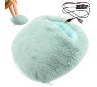 Scaldapiedi elettrico, morbido cuscinetto termico con controllo della temperatura a più livelli, pantofole riscaldate a stivale | Lavabile Piedi consumati per scrivania o, riscaldatore