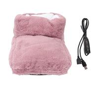 Scaldapiedi elettrico riscaldato rosa 5V USB ricaricabile stivali scaldapiedi addensati per dormitorio di home office