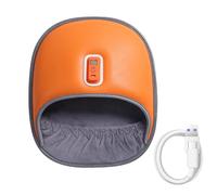 Scaldapiedi elettrico USB con 3 livelli di calore, scaldapiedi portatile riscaldato for uomo e donna, riscaldamento rapido, interno in peluche for uso domestico e ufficio(Orange)