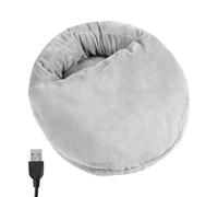 Scaldapiedi Riscaldato - Tappetino Riscaldante Regolabile Tramite USB Con Timer, Controllo A Tre Modalità, Tappetino Comfort Sotto La Scrivania | Morbido E Traspirante Relax, Grigio Donna Uom