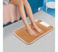 Scaldapiedi riscaldatore elettrico AC 220 V, 50 W, cuscino riscaldante, 60 ℃, tappeto riscaldato elettrico, 50 x 30 cm, riscaldamento a pavimento, evitare il freddo in uffici a casa, cavo di