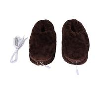 Scaldapiedi, Scaldapiedi Elettrico Marrone con Cambio Marcia Temporizzato Scarpe Calde Riscaldate Pantofole Riscaldate Donna Uomo Per Scaldapiedi Invernali Caldi