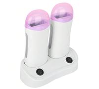 Scaldarullo per la depilazione con cera a doppia cartuccia, riscaldatore per ceretta e macchina per la depilazione del corpo 1. Materiale ABS: ecologico, sicuro, inodore, non tossico e innocuo. 2. Rim