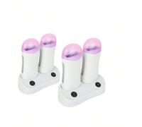 Scaldarullo per la depilazione con cera a doppia cartuccia, riscaldatore per ceretta e macchina per la depilazione del corpo 1. Materiale ABS: ecologico, sicuro, inodore, non tossico e innocuo. 2. Rim