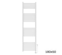 Scaldasalviette 180X50 ALISEO elettrico con cronotermostato digitale colore bian