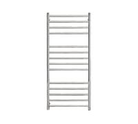 Scaldasalviette a 14 Barre, scaldasalviette da Parete, stendibiancheria, Pannello di visualizzazione a LED, Timer Integrato, Regolazione della Temperatura, scaldasalviette per Bagno(Silver,A)