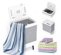 Scaldasalviette a Asciugamano Caldo, Asciugatrice Pieghevole da 35 L con Riscaldatore per Coperte e Asciugamani, con Modalità di Asciugatura e Timer, Scalda Asciugamani Elettrico Portatile e Compatto