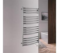 Scaldasalviette a parete,Scaldasalviette da bagnoScaldasalviette 15 bar Scaldasalviette curvo Scaldasalviette Stendibiancheria riscaldati elettrici Acciaio inossidabile lucido 198 Watt 47 po