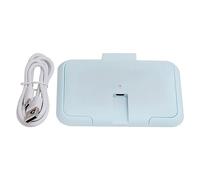 Scaldasalviette a Temperatura Costante Baby Wet Wipe Heater Portable Wipes Heating Box con Interfaccia USB, Dispenser di Salviette per Viaggi Neonati(Blu)