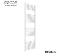 Scaldasalviette bagno bianco Opera Ercos cm 180x60 interasse 55