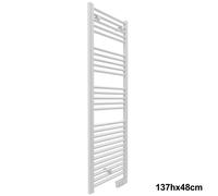 Scaldasalviette CORTINA elettrico bianco cm 137x48 con termostato