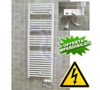 Scaldasalviette CORTINA elettrico bianco cm 137x48 con termostato