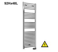 Scaldasalviette CORTINA EVO elettrico CROMATO cm 92x48 con termostato digitale p