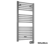 Scaldasalviette CORTINA EVO elettrico CROMATO cm 92x48 con termostato digitale p