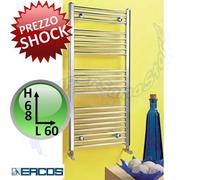 Scaldasalviette cromato termoarredo dritto 68x60 interasse 55 cm - Opera Ercos