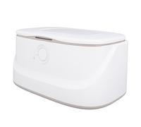Scaldasalviette, Dispenser Portatile con Termostato per Riscaldamento a 3 Livelli di Temperatura da 10 W con Molla Staccabile e Luce Notturna per Salviette Riscaldanti, Ricarica