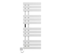 Scaldasalviette Elettrico Bagno, Termoarredo Elettrico Bagno WiFi Bianco, 500×1300mm, 450W, per Alexa e Google Home e APP, Portasciugamani Elettrico, Scaldasalviette Elettrico Bagno-WiFi White Left