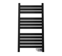 Scaldasalviette elettrico Cecotec ReadyWarm 9090 - Potenza 500W - Display LED - Timer 2 ore - Protezione IP24 - Riscalda 8 m² - Doppio sistema di sicurezza - Kit di installazione - Nero