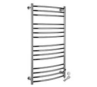 Scaldasalviette elettrico riscaldato da 198 W a parete con 15 barre, in acciaio inox 304, scaldasalviette per bagno, radiatore efficiente per asciugatura, 1200 x 655 x 80 mm