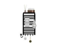 Scaldasalviette Elettrico, Termostato WiFi Smart Scaldasalviette, per Alexa e Google Home e APP, 500x870mm, Portasciugamani elettrico, Scaldasalviette Elettrico Bagno a Basso Consumo-WIFI Black Left