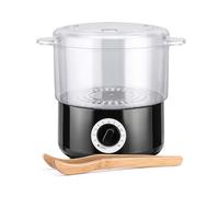 Scaldasalviette, Mini elettrico Spa asciugamano scalda pietra secchio e riscaldamento rapido riscaldatore veloce for salone di bellezza massaggio barbiere 202 ° F(Noir)