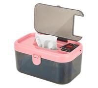 Scaldasalviette per bambini, dispenser portatile da viaggio con a LED, ricarica USB, forniture per bambini, per campeggio, auto, viaggi su strada, asilo, cambio pannolini, 20 x 14 x 10 cm