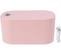 Scaldasalviette per bambini, scalda salviettine umidificate per bambini, temperatura costante, portatile, regolazione della temperatura, dispenser per tenere il caldo (rosa)