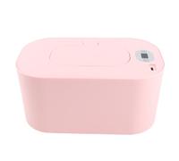 Scaldasalviette per Neonati Portatile con Luce LED e Riscaldamento Rapido Uniforme - Dispenser Salviette Umidificate per Bambini (Rosa)