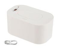 Scaldasalviette portatile USB per bambini, grande capacità, con controllo preciso della temperatura, dispenser di fazzoletti da viaggio per ragazzi e ragazze