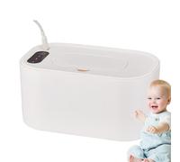 Scaldasalviette riscaldate per bambini, dispenser di salviette riscaldate, riscaldatore di ricarica USB, scatola riscaldante per salviettine umidificate, 21,5 x 13 x 11,5 cm, accessorio portatile per