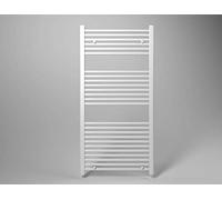 Scaldasalviette termoarredo 120x45 cm (int.40) bianco da bagno tubi dritti MICHALI