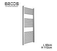 Scaldasalviette termoarredo cromato dritto 112x60 interasse 55 cm - Opera Ercos