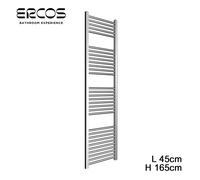 Scaldasalviette termoarredo cromato dritto 165x45 interasse 40 cm - Opera Ercos