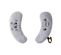 Scaldasedile WC - Coppia Di Cuscini Adesivi Riutilizzabili In Peluche 35x10 Cm | Cuscinetto Universale A Forma Di O V U | Copertura Invernale Spessa E Lavabile Con Maniglia Per Casa, Dormitorio