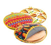 Scaldatortillas In Tessuto - Scatola Alimentare Da 30 Cm Per Cibi A Base Di Farina,Borsa Isolata da Microonde che Può Contenere Fino a 15 Pancake - Per Feste Catering Buffet Cucina Pizza Ristorante