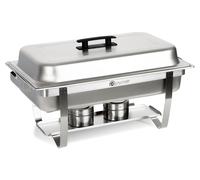 Scaldavivande Chafing Dish Buffet Acciaio Inox con Coperchio Professionale 9L