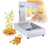 Scaldavivande commerciale 1000W con lampada riscaldante e struttura in acciaio inox, dotato di vassoio sgocciolatoio, perfetto per patatine, pollo fritto e snack bar