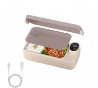 Scaldavivande Elettrico 900ml Porta Pranzo Riscaldabile Lunch Box Elettrico | Lunch Box Portavivande Termico Elettronico Portatile In Acciaio inoxe, Porta Pranzo Per Auto Camion E Ufficio