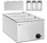 Scaldavivande elettrico a bagnomaria 3 x GN 1/3 640 W