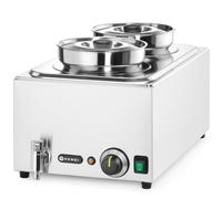 Scaldavivande elettrico a bagnomaria con contenitori 2 x 4 l 1000 W