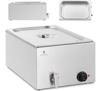 Scaldavivande elettrico a bagnomaria con rubinetto GN 1/1 600 W
