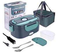 Scaldavivande elettrico da 1,5 l 60 W Scaldavivande portatile per auto o casa - A prova di perdite, riscaldamento al pranzo a microonde per camionisti