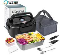 Scaldavivande elettrico da 1,5 l 60 W Scaldavivande portatile per auto o casa - A prova di perdite, riscaldamento al pranzo a microonde per camionisti