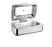 Scaldavivande elettrico da 9 l, con coperchio trasparente, apertura a 90°, per feste, catering e buffet