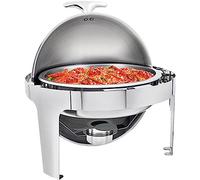 Scaldavivande elettrico per servizio buffet con server a buffet - Piastra isolata per alimenti, Buffet isolato per alimenti, Piastra in acciaio inossidabile con vetro, Set di pentole calde Risca
