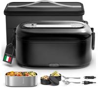 Scaldavivande Elettrico Portatile, 100 W Porta Pranzo Termico Con Borsa Termica,