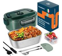 Scaldavivande Elettrico Portatile 80W 1,5L Portavivande Termico 220V/12V/24V