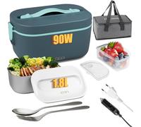 Scaldavivande Elettrico Portatile 90W - 1,8L Porta Pranzo Riscaldabile - 220V/12