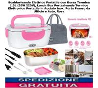 Scaldavivande Elettrico Portatile Con Borsa Termica 1.5L,55W 220V,Ufficio E Auto